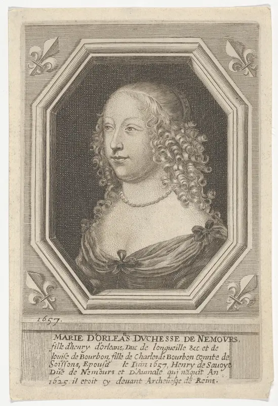 Marie d'Orleans, Duchesse de Nemours Wall Art by Robert Nanteuil - High-Resolution Digital Print