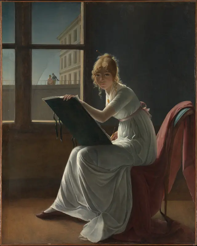 Marie Joséphine Charlotte du Val d'Ognes (1786–1868) Wall Art by Marie Denise Villers - High-Resolution Digital Print