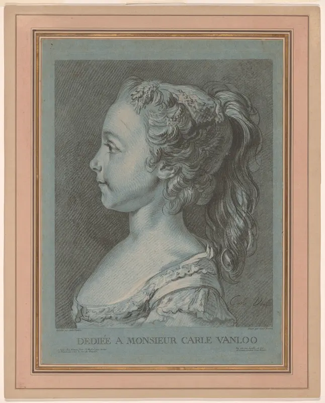 Marie-Rosalie Vanloo Wall Art by Louis-Marin Bonnet - High-Resolution Digital Print