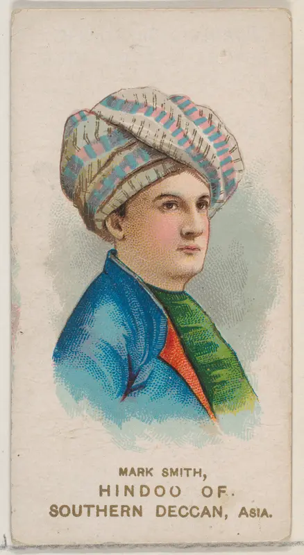 Mark Smith as Hindoo of Southern Deccan, Asia, from the set Actors and Actresses, Second Series (N71) for Duke brand cigarettes Wall Art by W. Duke, Sons & Co. - High-Resolution Digital Print