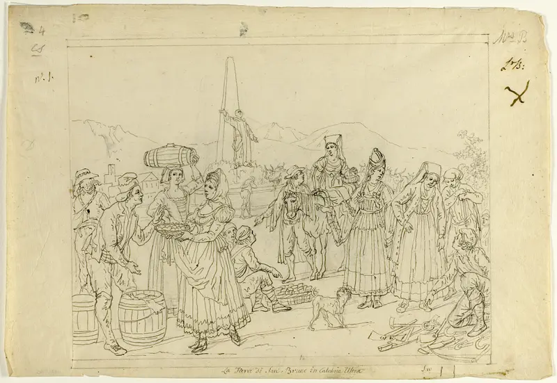 Market Scene Wall Art by Saverio della Gatta - High-Resolution Digital Print