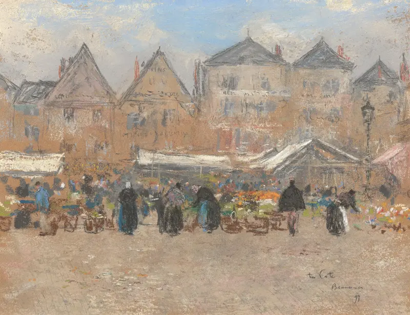 Markt te Beauvais Wall Art by Unknown - High-Resolution Digital Print