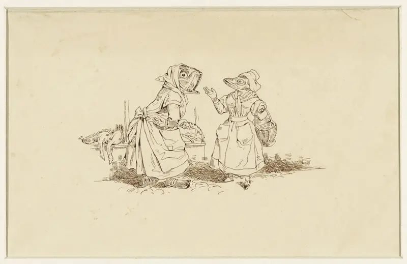 Marktscène Wall Art by Wilhelm Koller - High-Resolution Digital Print