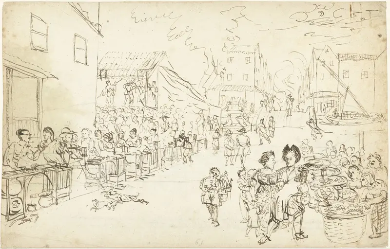 Markttafereel in Batavia Wall Art by Wouter Schouten - High-Resolution Digital Print