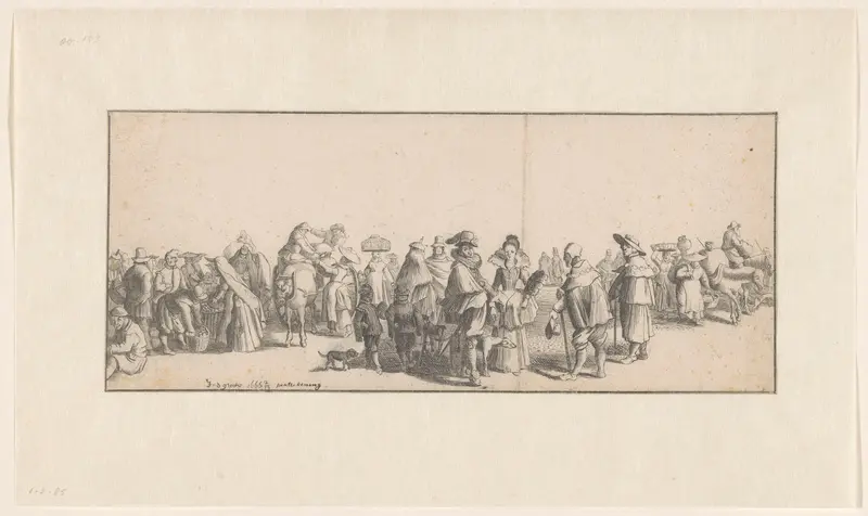 Markttafereel Wall Art by Johannes de Groot - High-Resolution Digital Print
