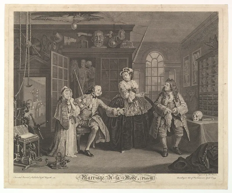 Marriage A-la-Mode, Plate III Wall Art by Bernard Baron - High-Resolution Digital Print