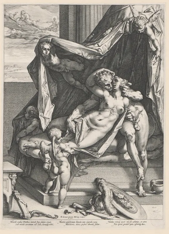 Mars en Venus Wall Art by Hendrick Goltzius - High-Resolution Digital Print
