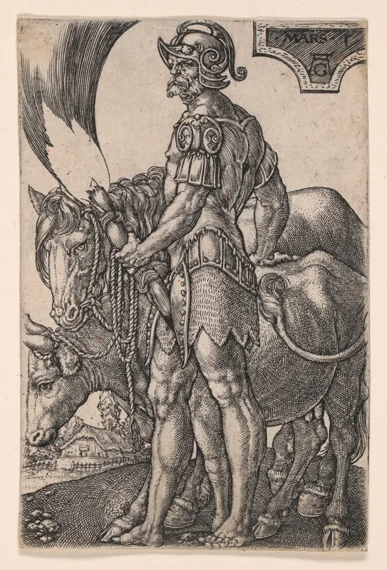 Mars, from The Seven Planetary Gods Wall Art by Heinrich Aldegrever - High-Resolution Digital Print