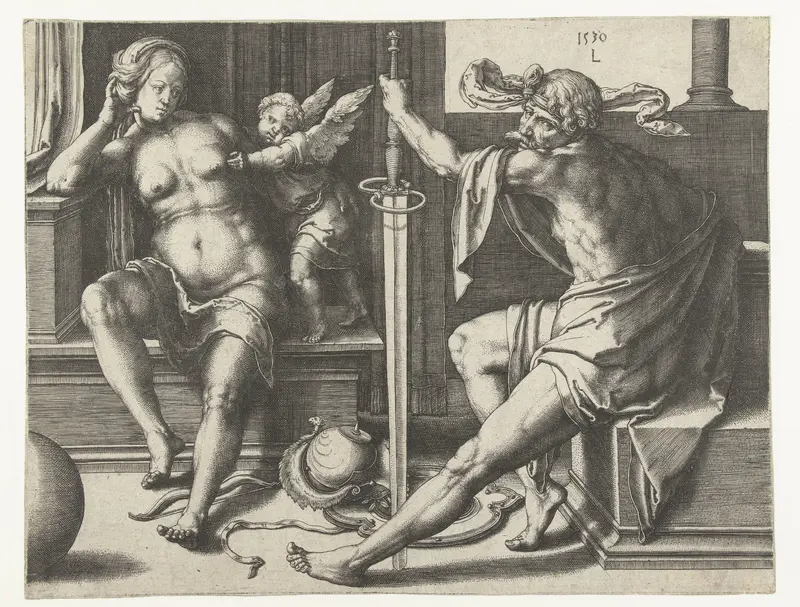 Mars, Venus en Cupido Wall Art by Unknown - High-Resolution Digital Print