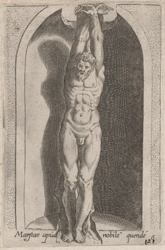Marsias (Marsias apud nobile quende), from "Speculum Romanae Magnificentiae" Wall Art by Anonymous - High-Resolution Digital Print