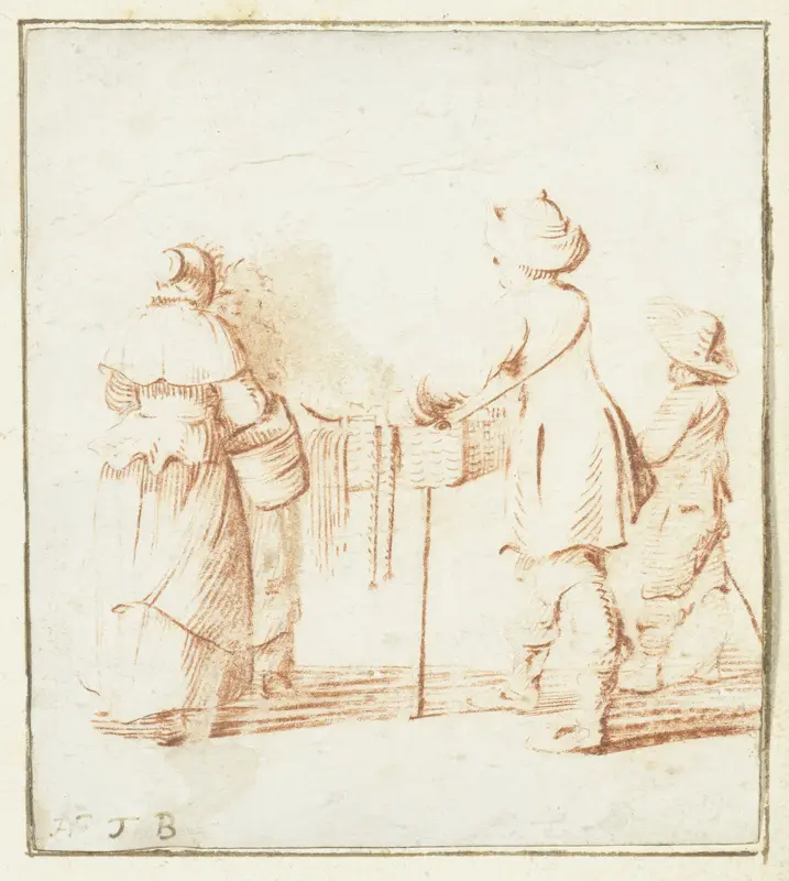 Marskramer met linten Wall Art by Harmen ter Borch - High-Resolution Digital Print