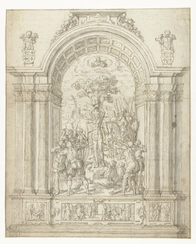 Martelaarschap van de heilige Sebastiaan Wall Art by anonymous - High-Resolution Digital Print