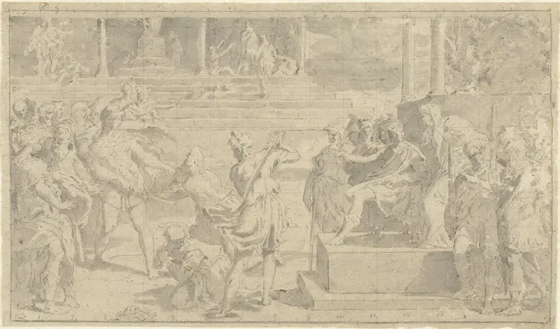 Martelaarschap van de heiligen Johannes en Paulus Wall Art by anonymous - High-Resolution Digital Print