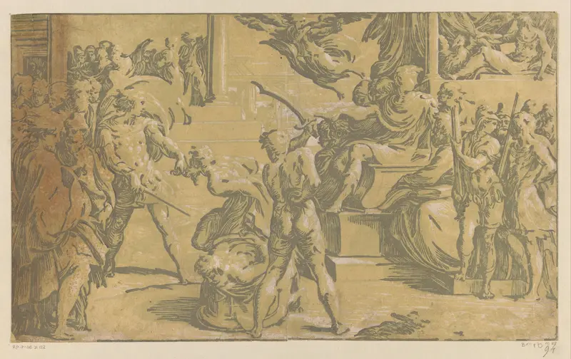 Martelaarschap van de heiligen Petrus en Paulus Wall Art by Antonio da Trento - High-Resolution Digital Print