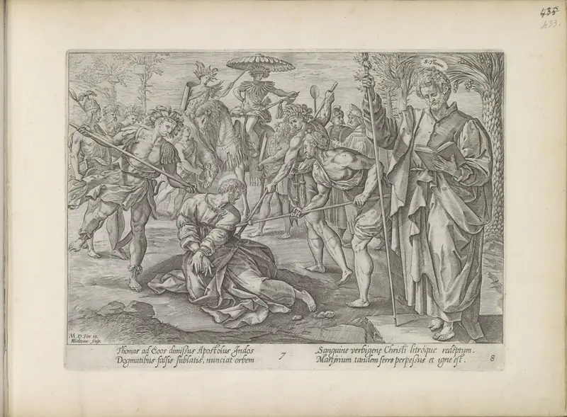 Martelaarschap van Tomas Wall Art by Claes Jansz. Visscher (II) - High-Resolution Digital Print