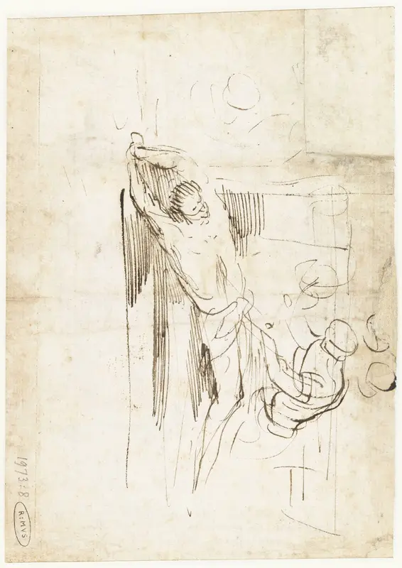 Marteling van de Heilige Erasmus Wall Art by Pier Francesco Mola - High-Resolution Digital Print