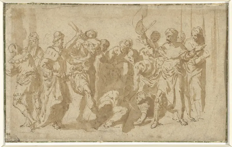 Marteling van de heilige Sebastiaan (?) Wall Art by anonymous - High-Resolution Digital Print