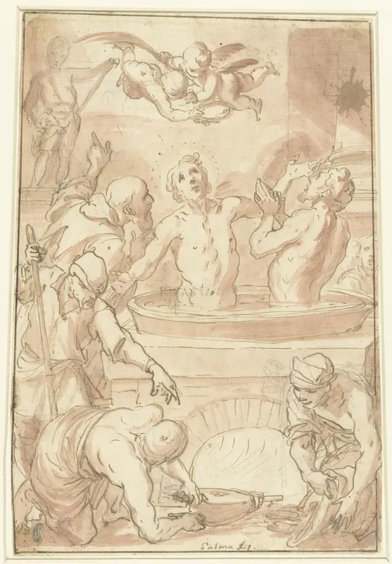 Marteling van de heiligen Crispinus en Crispinianus Wall Art by anonymous - High-Resolution Digital Print