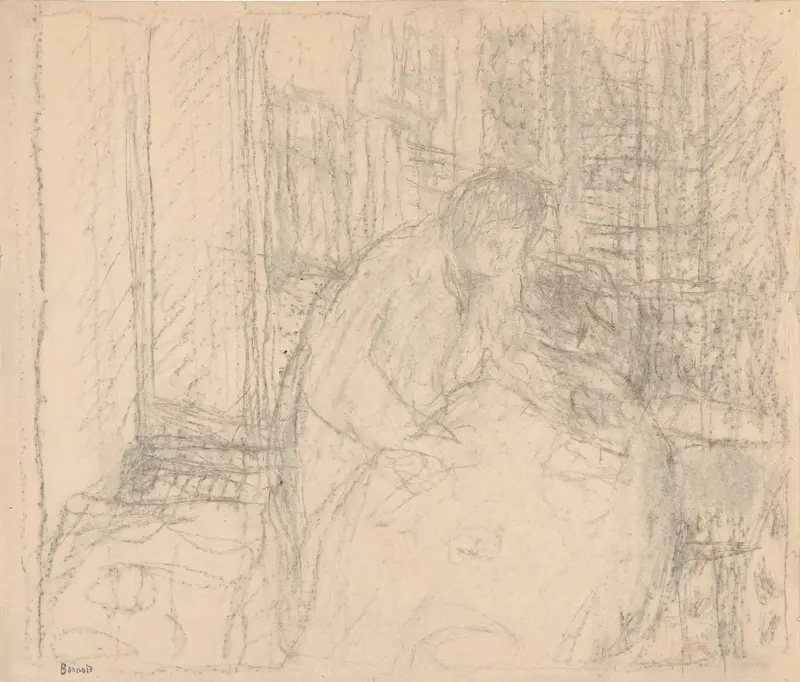 Marthe aan haar ontbijt Wall Art by Pierre Bonnard - High-Resolution Digital Print