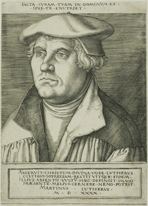Martin Luther Wall Art by Heinrich Aldegrever - High-Resolution Digital Print