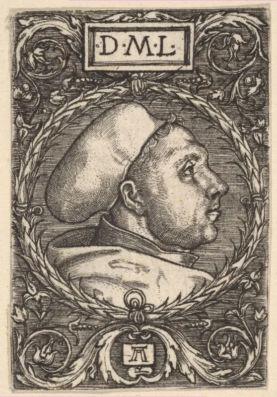 Martin Luther with Doctoral Cap Wall Art by Albrecht Altdorfer - High-Resolution Digital Print
