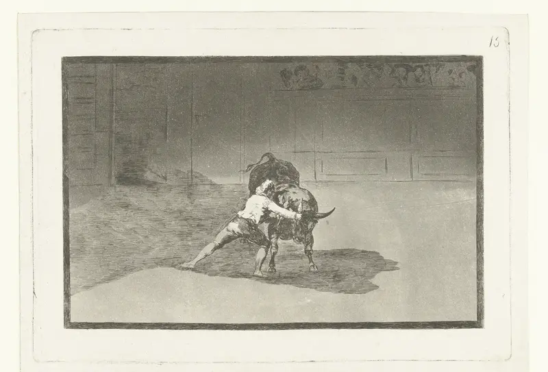 Martincho in gevecht met een stier Wall Art by Francisco de Goya - High-Resolution Digital Print