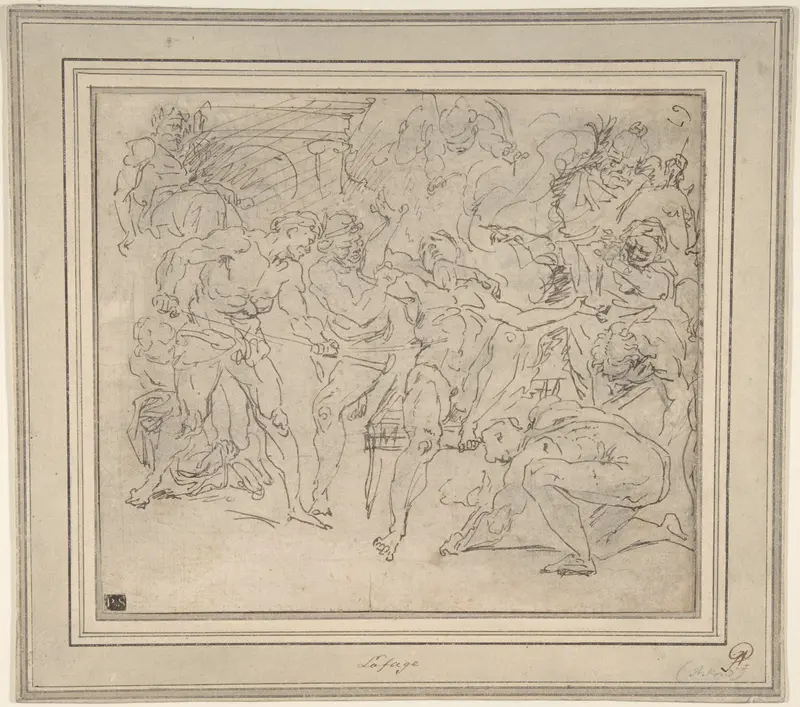 Martydom of St. Lawrence Wall Art by Raymond de La Fage - High-Resolution Digital Print