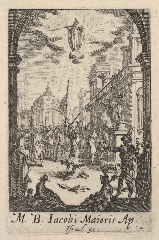 Martyrdom of Saint James the Greater, from "The Little Apostles" (Les Petits Apôtres) Wall Art by Jacques Callot - High-Resolution Digital Print