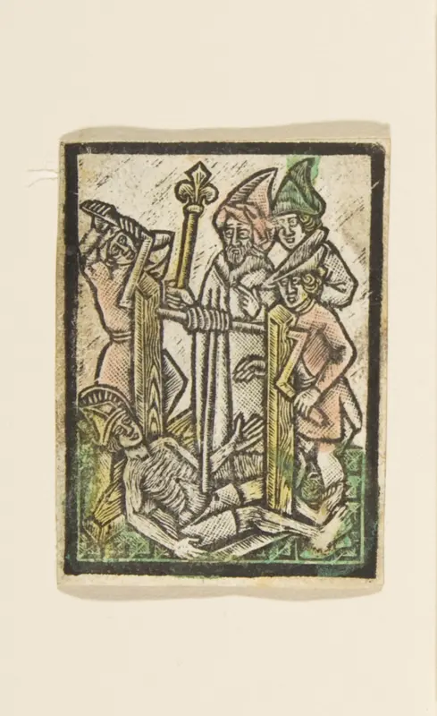 Martyrdom of St. Erasmus, after the Master of St. Erasmus Wall Art by Anonymous, German, 15th century - High-Resolution Digital Print