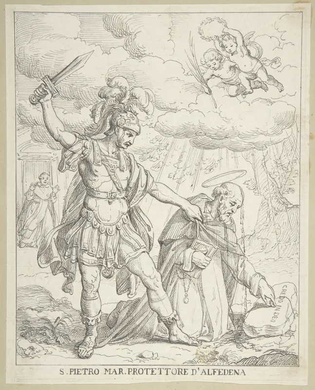 Martyrdom of St. Peter Martyr Wall Art by Anonymous, Italian, 19th century - High-Resolution Digital Print