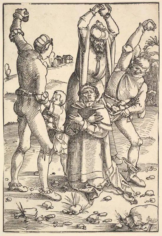 Martyrdom of St. Stephen Wall Art by Hans Baldung (called Hans Baldung Grien) - High-Resolution Digital Print