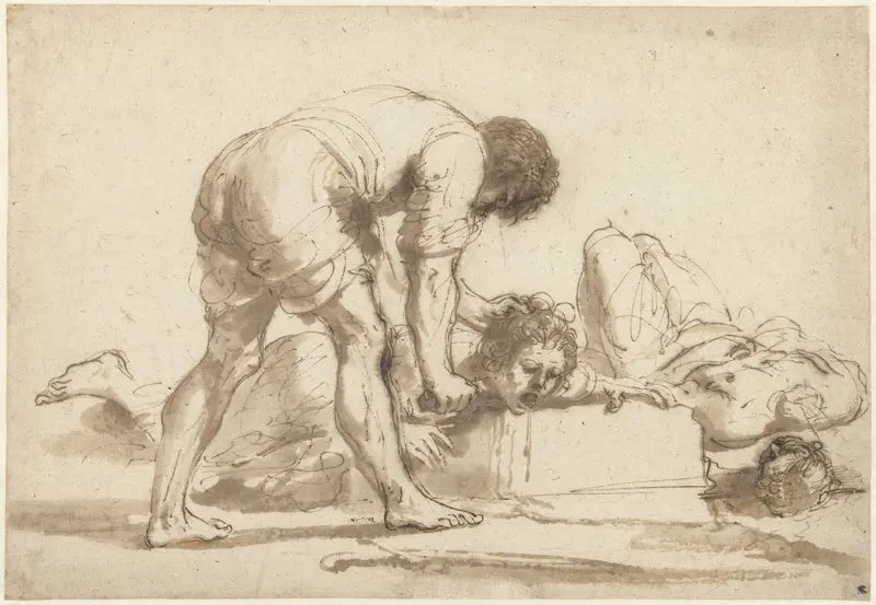 Martyrdom of the Roman Officers John and Paul Wall Art by Guercino - High-Resolution Digital Print