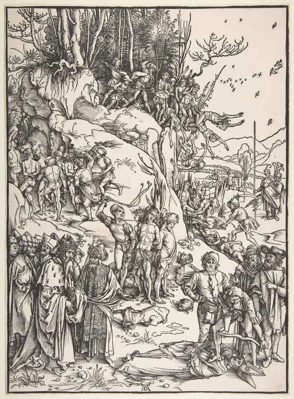Martyrdom of the Ten Thousand Wall Art by Albrecht Dürer - High-Resolution Digital Print
