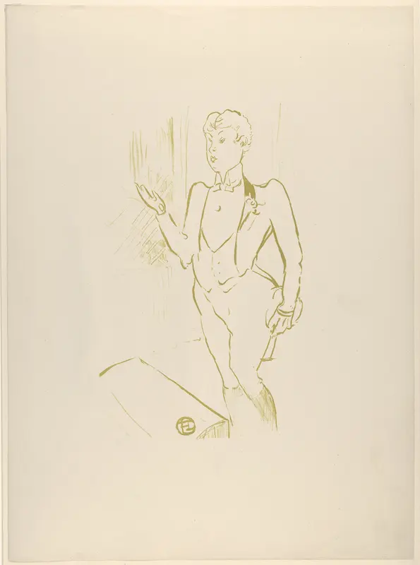 Mary Hamilton (from Le Café Concert) Wall Art by Henri de Toulouse-Lautrec - High-Resolution Digital Print
