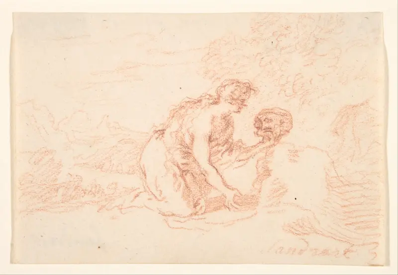 Mary Magdalen Penitent Wall Art by Joachim von Sandrart - High-Resolution Digital Print