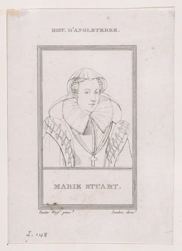 Mary, Queen of Scots (from "Galérie historique des hommes les plus célèbres de tous les siècles et de toutes les nations...") Wall Art by Charles-Paul Landon - High-Resolution Digital Print