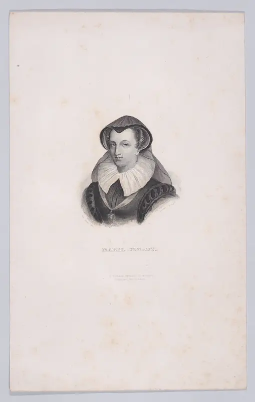 Mary, Queen of Scots (from "La Touraine, Anienne et Moderne") Wall Art by Pierre-Edouard Frère - High-Resolution Digital Print