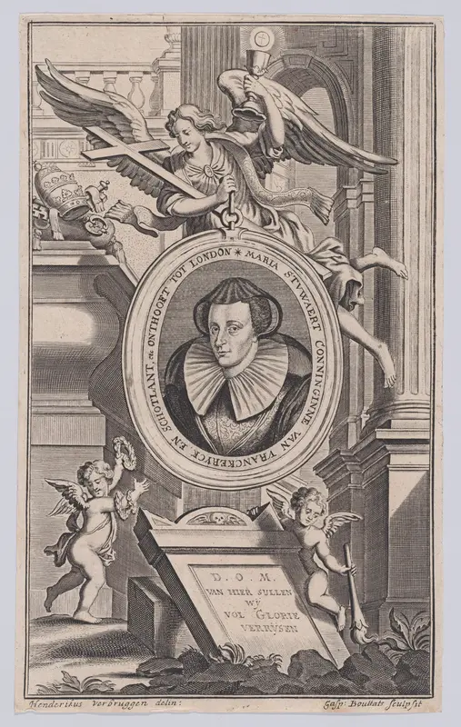 Mary, Queen of Scots (from "Opgang, voortgang, en nedergang, der ketteryen deser eeuwe") Wall Art by Gaspar Bouttats - High-Resolution Digital Print