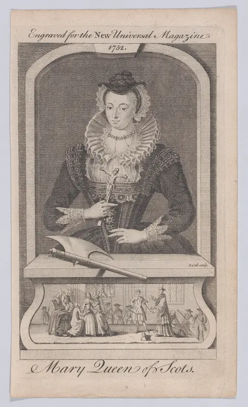 Mary, Queen of Scots (from "Universal Magazine") Wall Art by Benjamin Cole - High-Resolution Digital Print