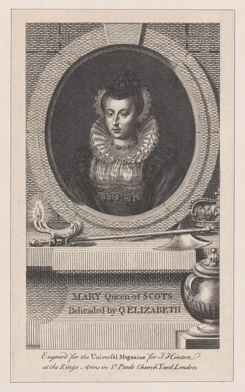 Mary, Queen of Scots (from "Universal Magazine") Wall Art by John Hinton - High-Resolution Digital Print