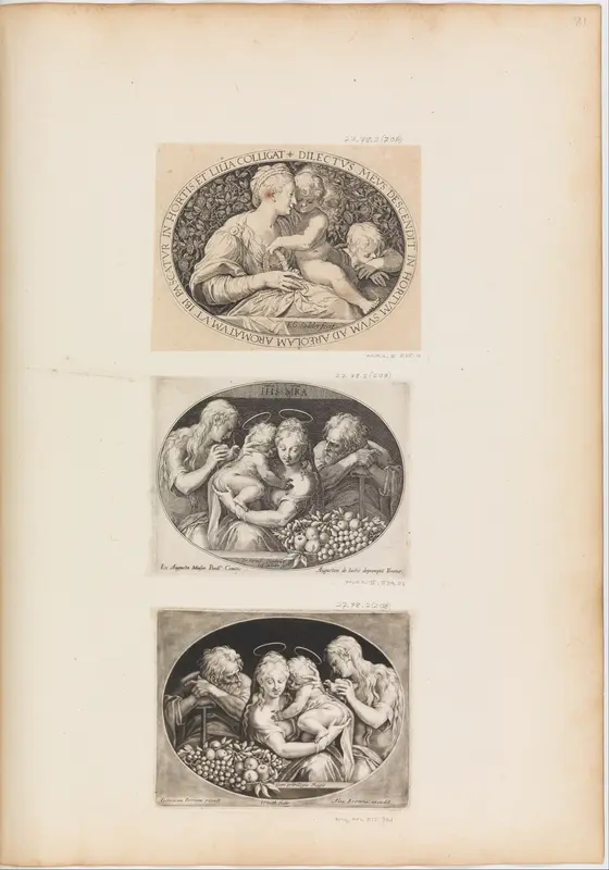 Mary with the Child and Joseph Wall Art by Johann Sadeler I - High-Resolution Digital Print