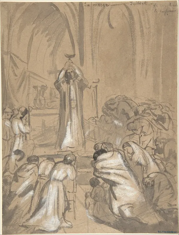 Mass Wall Art by Théodore Chassériau - High-Resolution Digital Print