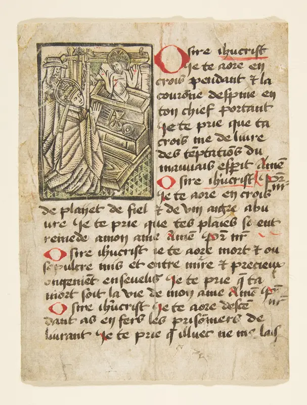 Mass of St. Gregory Wall Art by Anonymous, German, 15th century - High-Resolution Digital Print
