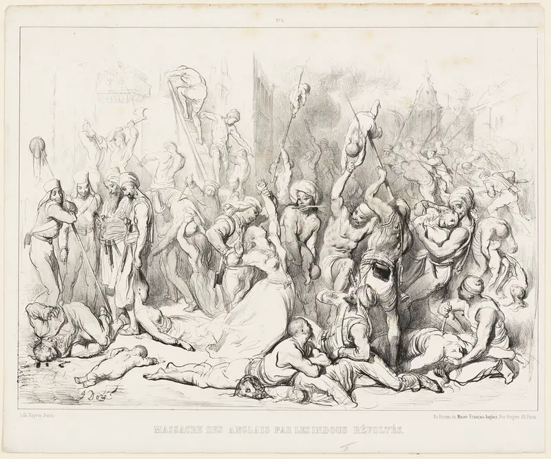 Massacre of the English by Revolting Hindus