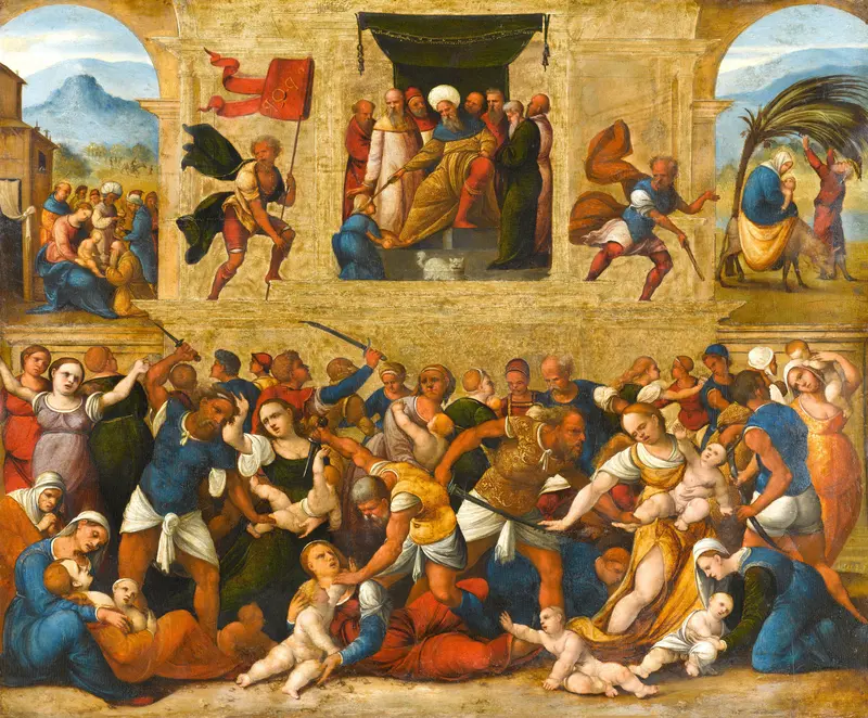 Massacre of the Innocents Wall Art by Lodovico Mazzolino - High-Resolution Digital Print