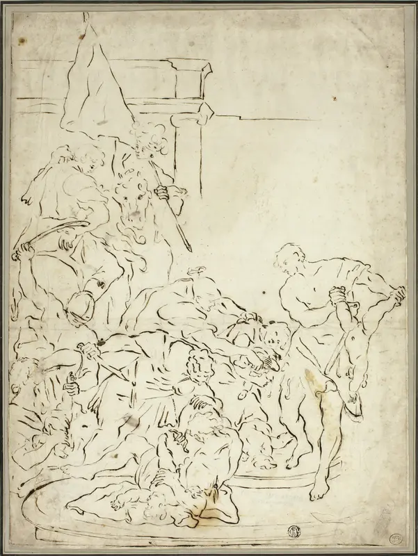 Massacre of the Innocents Wall Art by Francesco Solimena - High-Resolution Digital Print
