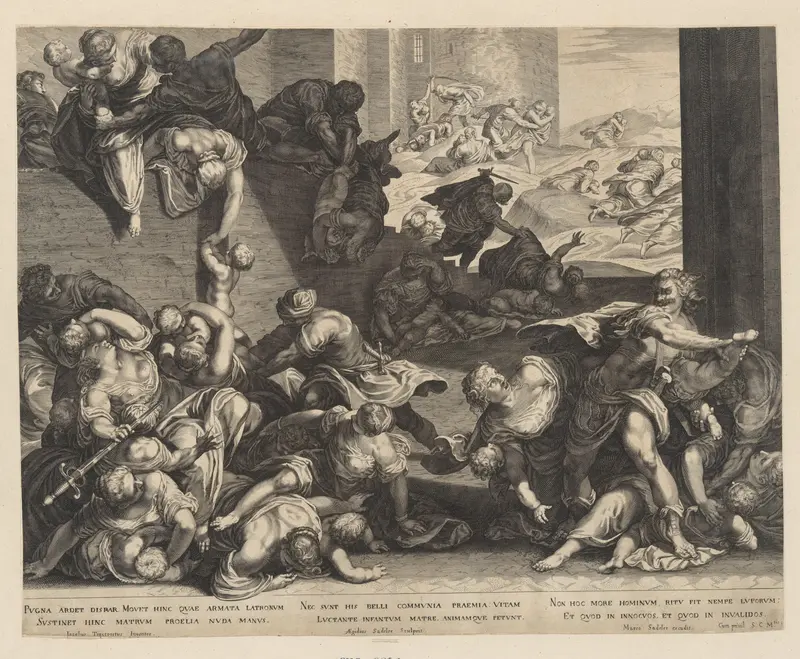Massacre of the Innocents Wall Art by Aegidius Sadeler II - High-Resolution Digital Print