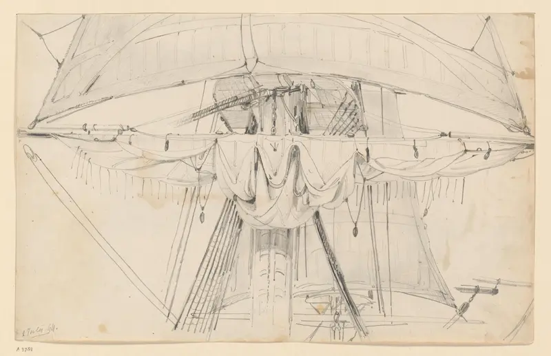 Mast met zeilen Wall Art by Willem Anthonie van Deventer - High-Resolution Digital Print