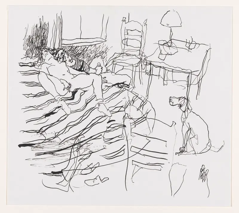 Masturberend stel op bed Wall Art by Unknown - High-Resolution Digital Print