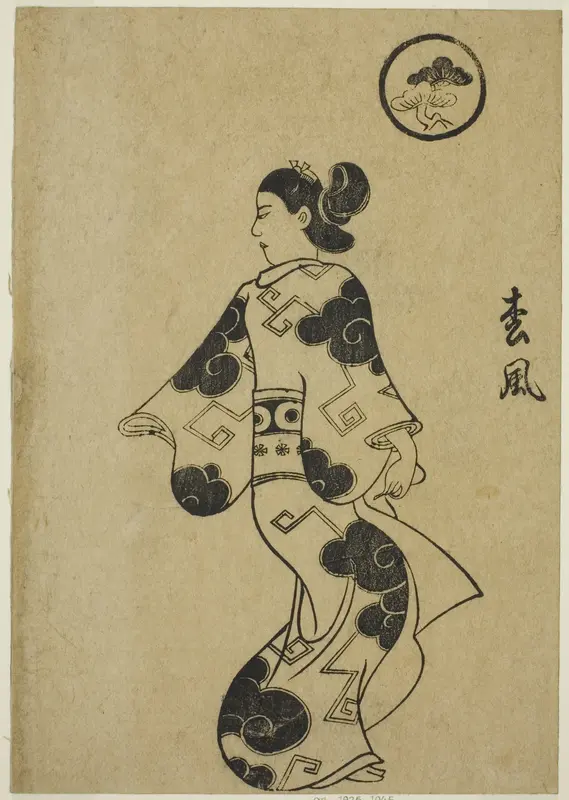 Matsukaze, from "Album of Courtesans (Keisei ehon)"